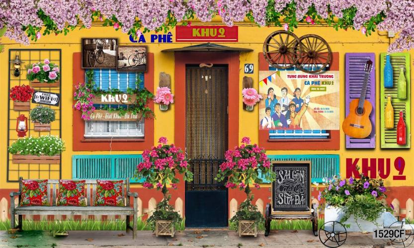 Tranh dán tường CAFE Phố Xưa - Kết quả tìm kiếm tranh tường