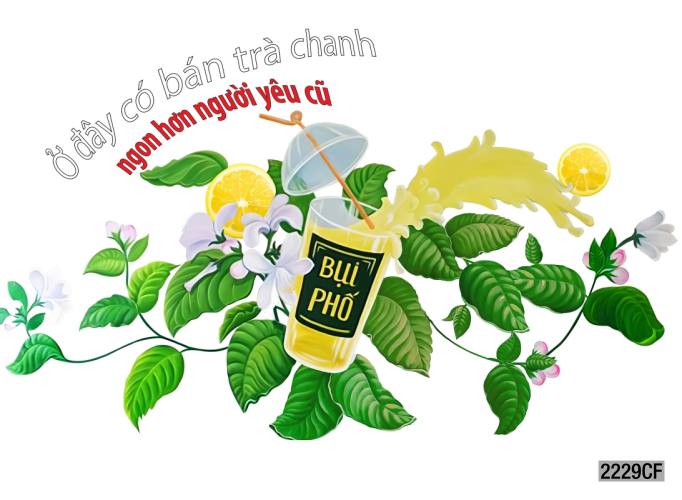 Tranh dán tường CAFE Phố Xưa - Tranh tường chất lượng cao
