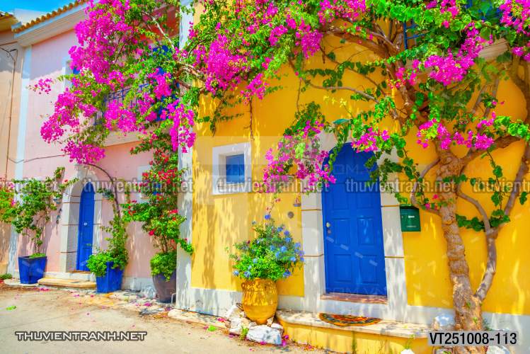  Tranh dán tường phố xưa, quán cà phê Vintage, bức tường hoa lá xinh - Kết quả tìm kiếm tranh tường
