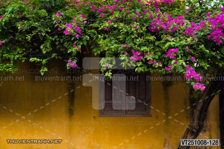 Tranh dán tường phố xưa, quán cà phê Vintage, bức tường hoa lá xinh - Kết quả tìm kiếm tranh tường