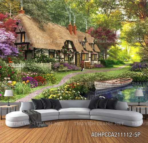  Phong cảnh đồng quê Châu Âu, Ngôi nhà biệt thự Châu ÂU - Kết quả tìm kiếm tranh tường