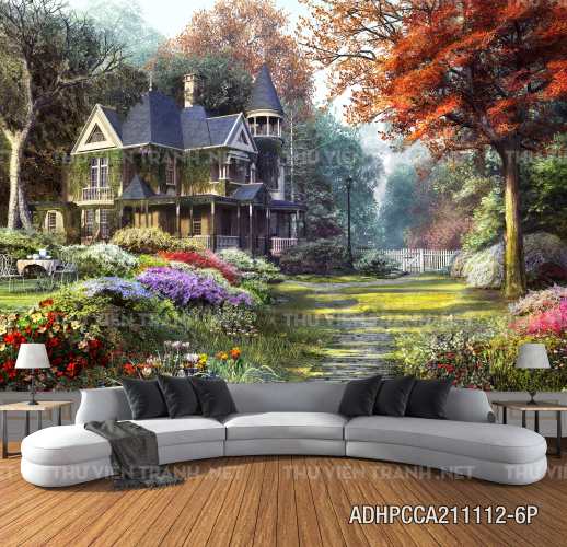  Phong cảnh đồng quê Châu Âu, Ngôi nhà biệt thự Châu ÂU - Kết quả tìm kiếm tranh tường