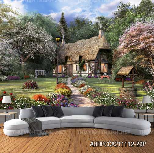  Phong cảnh đồng quê Châu Âu, Ngôi nhà biệt thự Châu ÂU - Kết quả tìm kiếm tranh tường