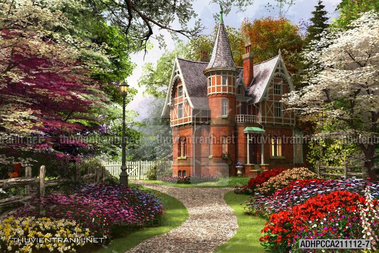 Phong cảnh đồng quê Châu Âu, Ngôi nhà biệt thự Châu ÂU - Kết quả tìm kiếm tranh tường