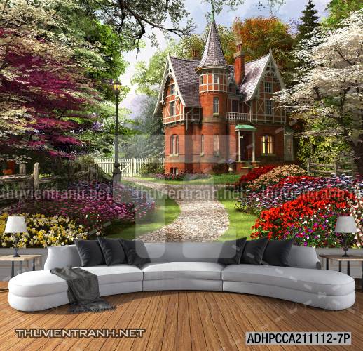 Phong cảnh đồng quê Châu Âu, Ngôi nhà biệt thự Châu ÂU - Kết quả tìm kiếm tranh tường