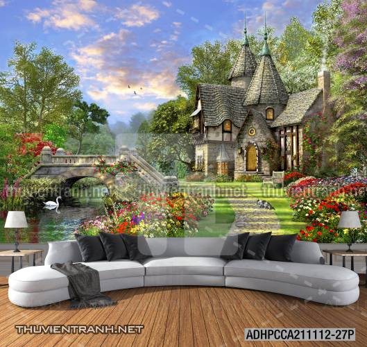 Phong cảnh đồng quê Châu Âu, Ngôi nhà biệt thự Châu ÂU - Kết quả tìm kiếm tranh tường