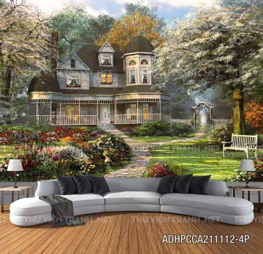 Phong cảnh đồng quê Châu Âu, Ngôi nhà nông thôn cottage - Kết quả tìm kiếm tranh tường