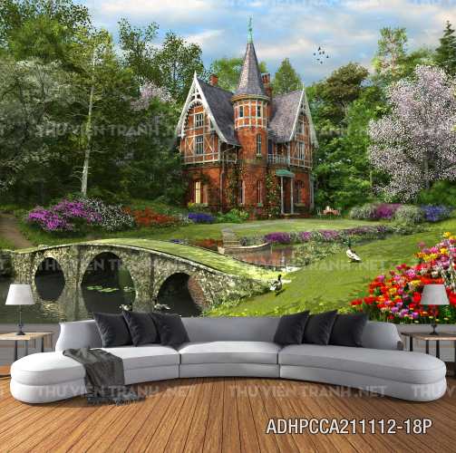Phong cảnh đồng quê Châu Âu, Ngôi nhà nông thôn cottage - Kết quả tìm kiếm tranh tường