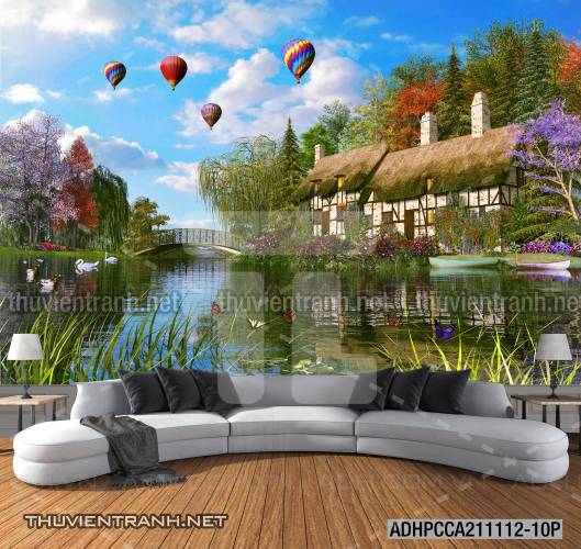 Phong cảnh đồng quê Châu Âu, Ngôi nhà nông thôn cottage - Kết quả tìm kiếm tranh tường