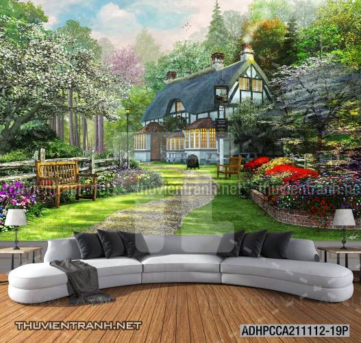 Phong cảnh đồng quê Châu Âu, Ngôi nhà nông thôn cottage - Kết quả tìm kiếm tranh tường