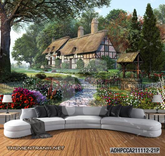 Phong cảnh đồng quê Châu Âu, Ngôi nhà nông thôn cottage - Kết quả tìm kiếm tranh tường