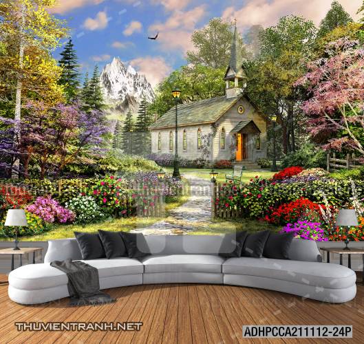 Phong cảnh đồng quê Châu Âu, Ngôi nhà nông thôn cottage - Kết quả tìm kiếm tranh tường