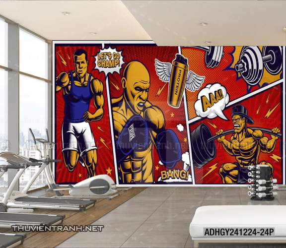 Tranh dán tường Phòng tập Gym - Kết quả tìm kiếm tranh tường