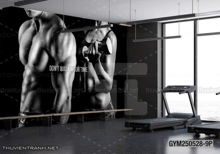 Tranh tường phòng GYM, tranh dán club Thể Hình - Tranh tường chất lượng cao