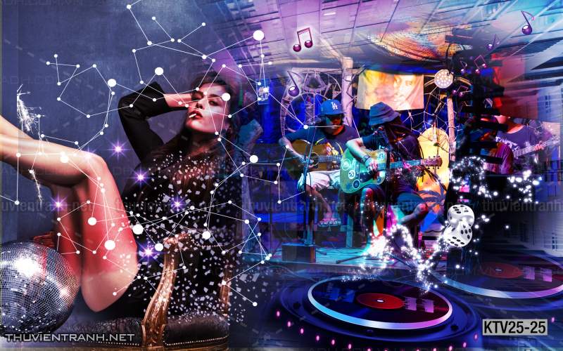  Tranh dán tường quán Karaoke - Tranh tường chất lượng cao