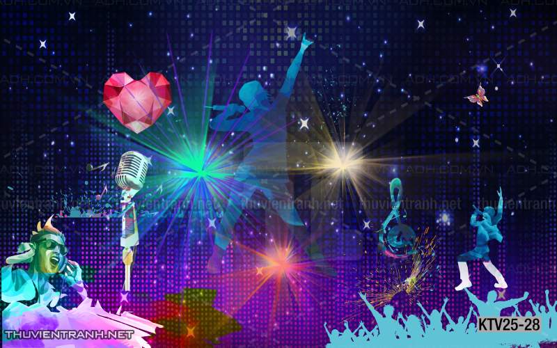  Tranh dán tường quán Karaoke - Tranh tường chất lượng cao