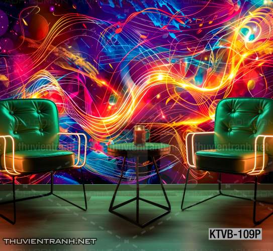 Tranh dán tường quán Karaoke,  tranh dán tường MUSIC BOX - Tranh tường chất lượng cao