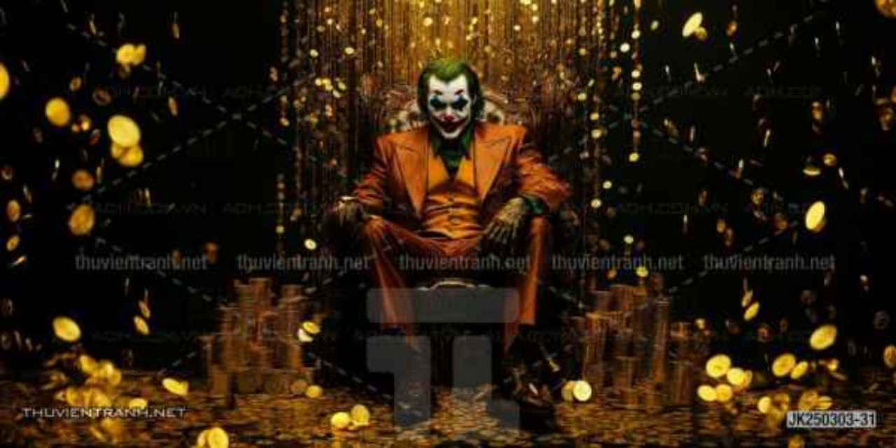 Tranh dán tường Club Bi-a, Joker, Người dơi Batman, Harley Quinn - Tranh tường chất lượng cao
