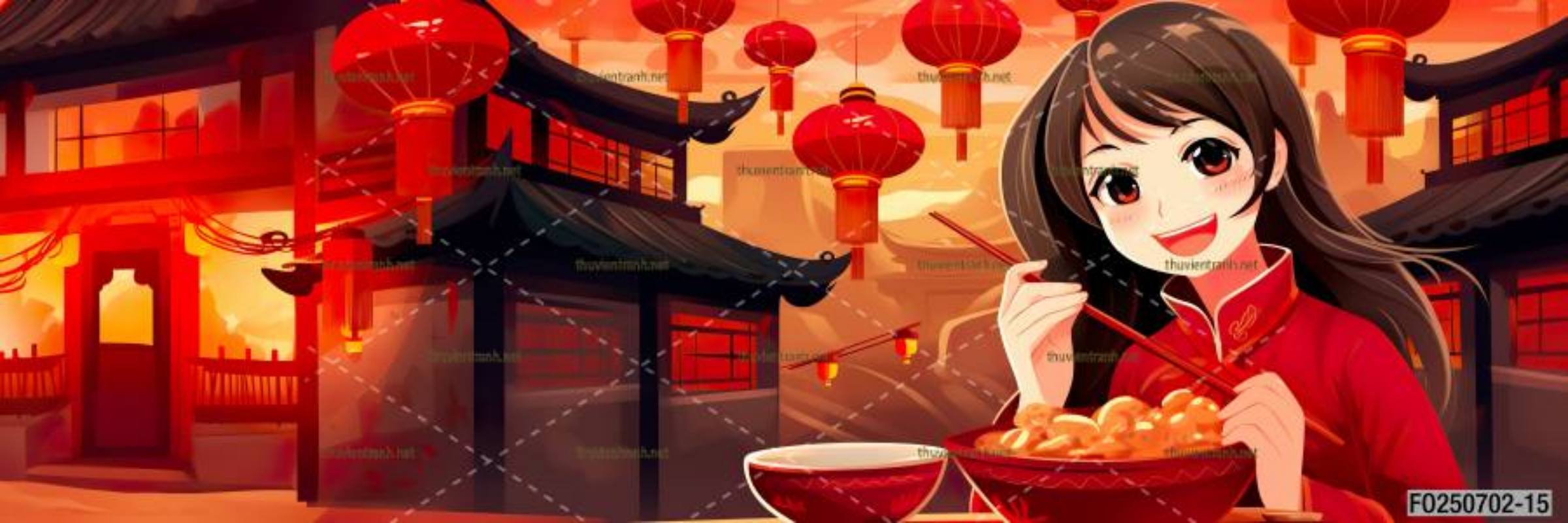 Tranh dán tường quán ăn Vặt, Mỳ cay - Kết quả tìm kiếm tranh tường