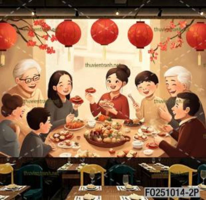 Tranh dán tường quán lẩu nướng, tranh dán tường quán lẩu, nứng BBQ - Tranh tường liên quan