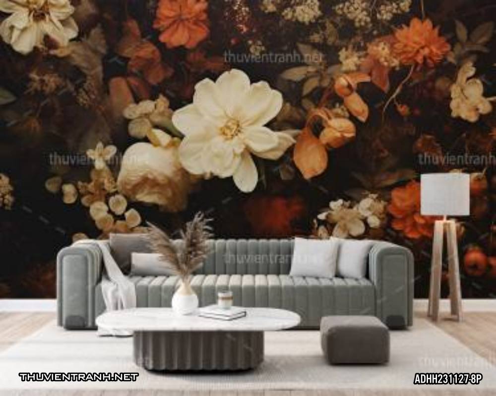 Tranh dán tường hoa tối màu - Kết quả tìm kiếm tranh tường