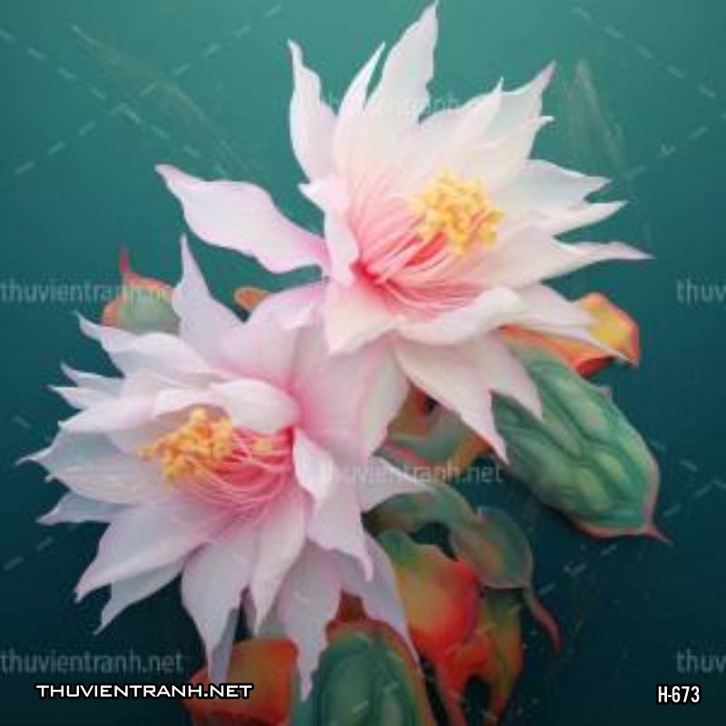 Tranh dán tường hoa xương rồng, hoa quỳnh - Kết quả tìm kiếm tranh tường