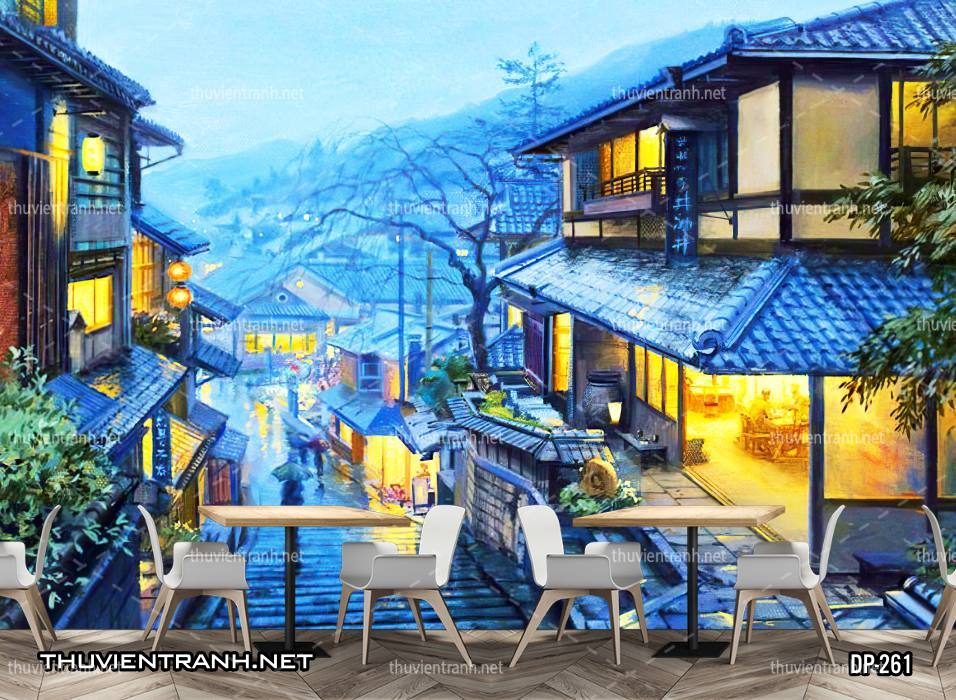 Tranh dán tường 3D đường phố Châu Âu - Kết quả tìm kiếm tranh tường