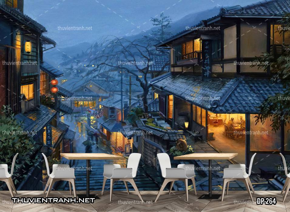 Tranh dán tường 3D đường phố Châu Âu - Kết quả tìm kiếm tranh tường
