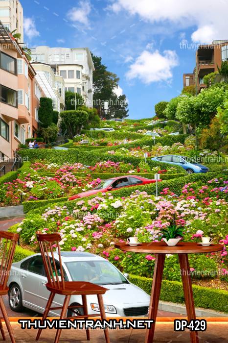 Tranh dán tường 3D đường phố Châu Âu - Kết quả tìm kiếm tranh tường