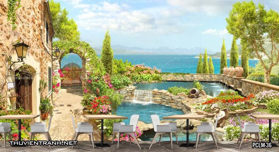 Tranh Phong Cảnh nước Ý, Tranh phong cảnh 3D, Phong cảnh Địa Trung Hải - Kết quả tìm kiếm tranh tường