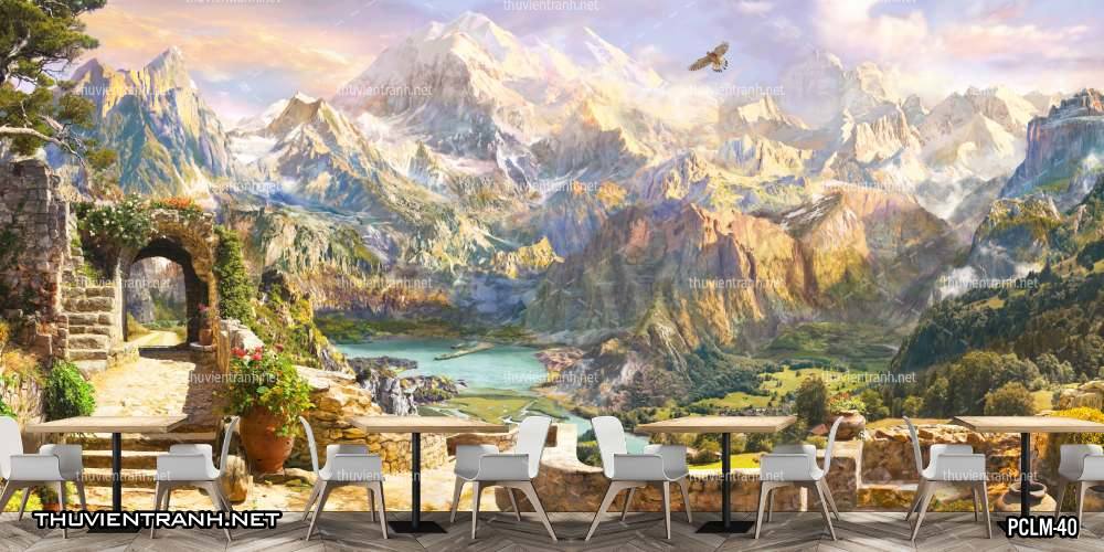 Tranh Phong Cảnh nước Ý, Tranh phong cảnh 3D, Phong cảnh Địa Trung Hải - Kết quả tìm kiếm tranh tường