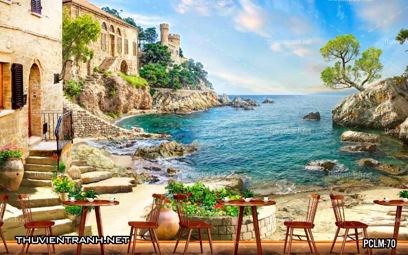 Tranh Phong Cảnh nước Ý, Tranh phong cảnh 3D, Phong cảnh Địa Trung Hải - Kết quả tìm kiếm tranh tường