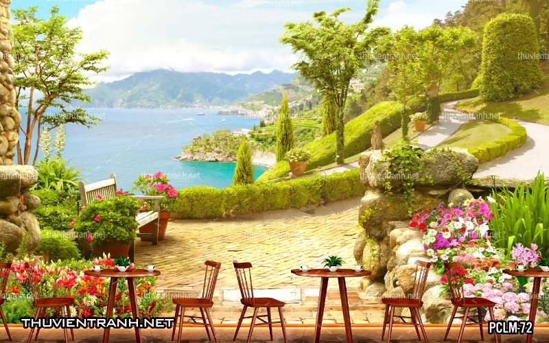 Tranh Phong Cảnh nước Ý, Tranh phong cảnh 3D, Phong cảnh Địa Trung Hải - Kết quả tìm kiếm tranh tường