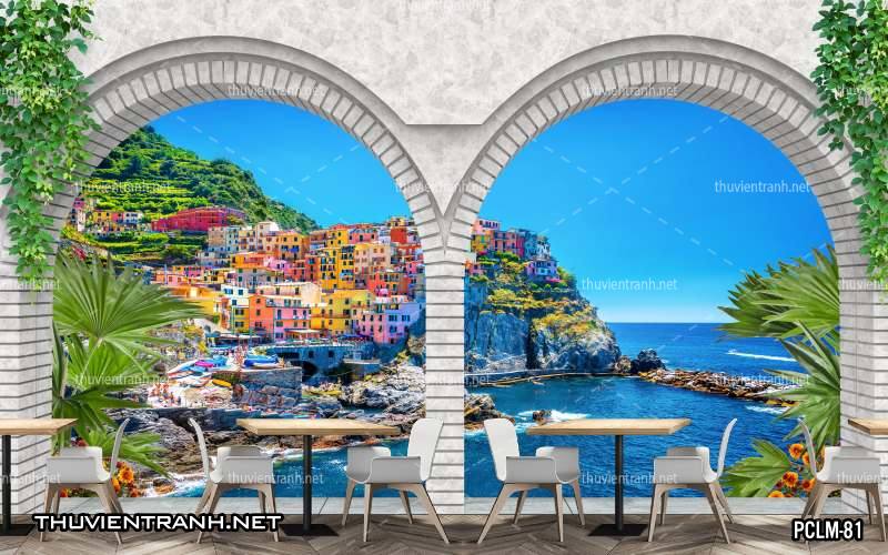 Tranh Phong Cảnh nước Ý, Tranh phong cảnh 3D, Phong cảnh Địa Trung Hải - Kết quả tìm kiếm tranh tường