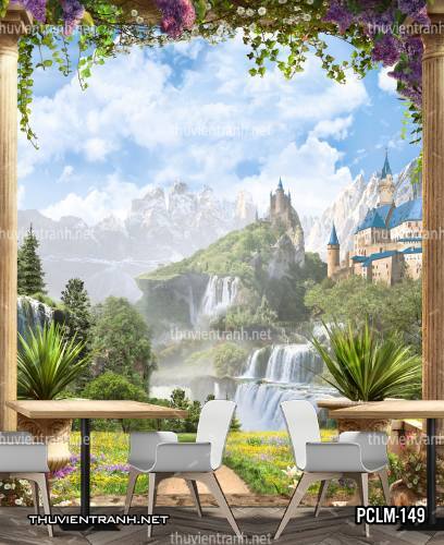 Tranh Phong Cảnh thành phố ven biển Địa Trung Hải - Kết quả tìm kiếm tranh tường