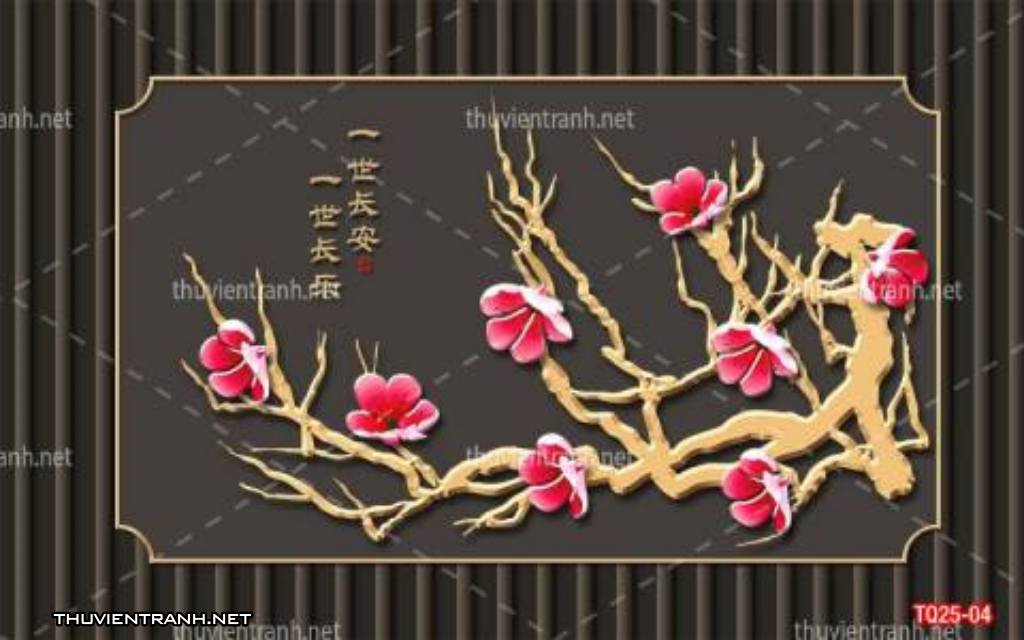 Tranh trang trí họa tiết 3D, tranh trang trí hoa lá 3D - Kết quả tìm kiếm tranh tường