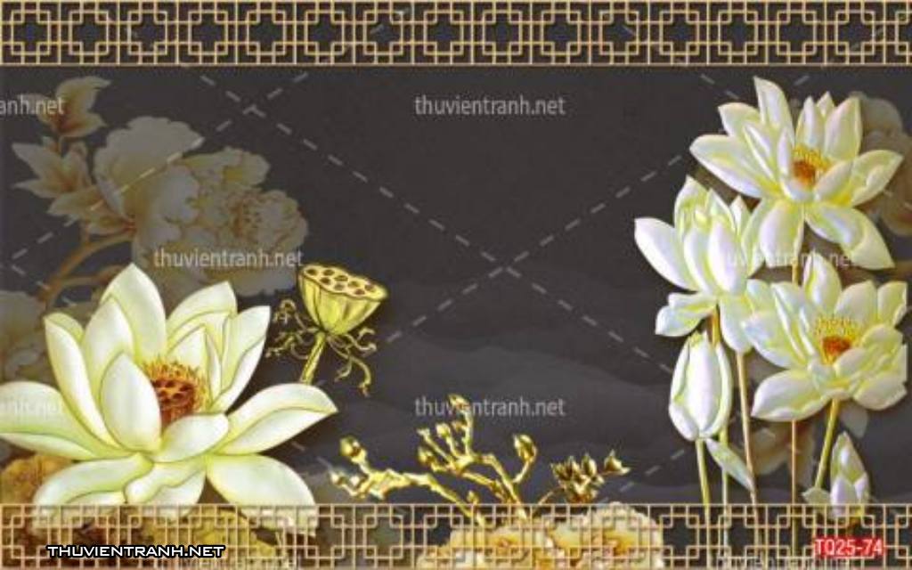 Tranh trang trí họa tiết 3D, tranh trang trí hoa lá 3D - Kết quả tìm kiếm tranh tường