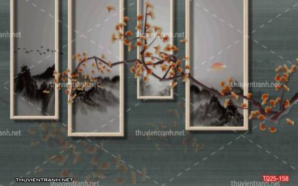 Tranh trang trí họa tiết 3D, tranh trang trí hoa lá 3D - Kết quả tìm kiếm tranh tường