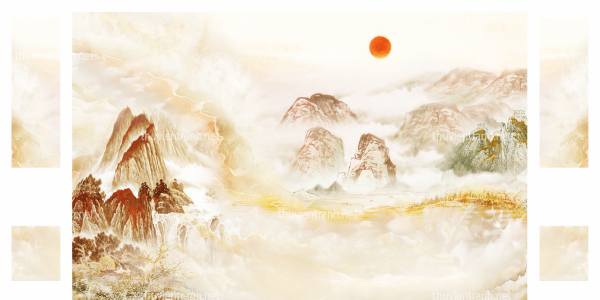 Tranh 3D nền tường phào chỉ và họa tiết trang trí thiên nhiên - Kết quả tìm kiếm tranh tường