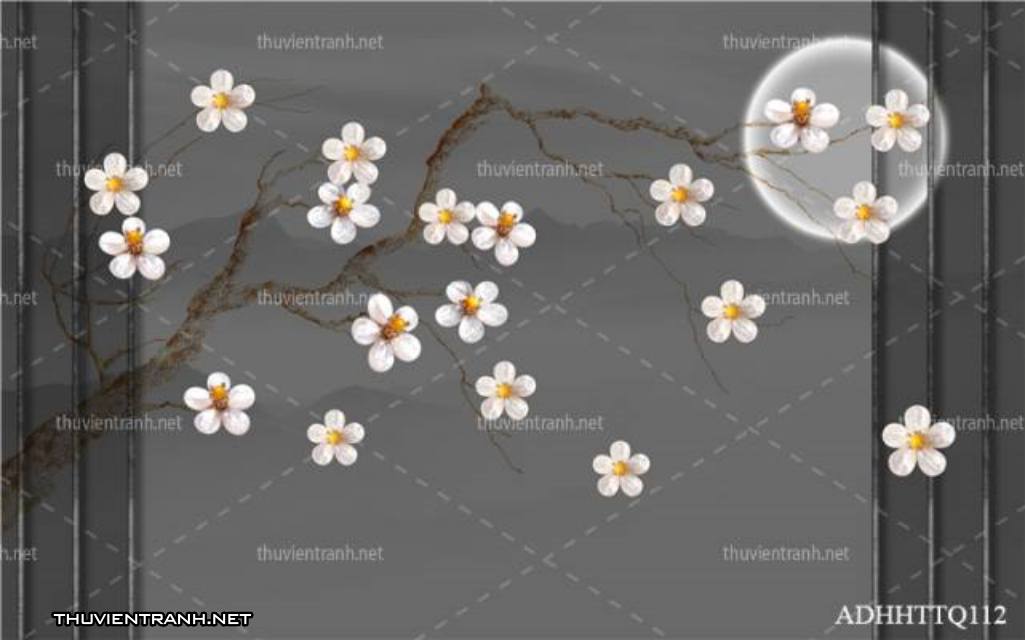 Tranh 3D nền tường phào chỉ và họa tiết trang trí thiên nhiên - Kết quả tìm kiếm tranh tường