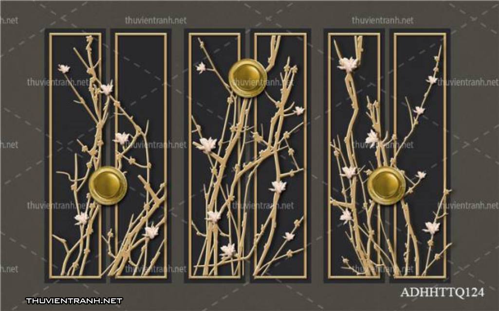 Tranh 3D nền tường phào chỉ và họa tiết trang trí thiên nhiên - Kết quả tìm kiếm tranh tường