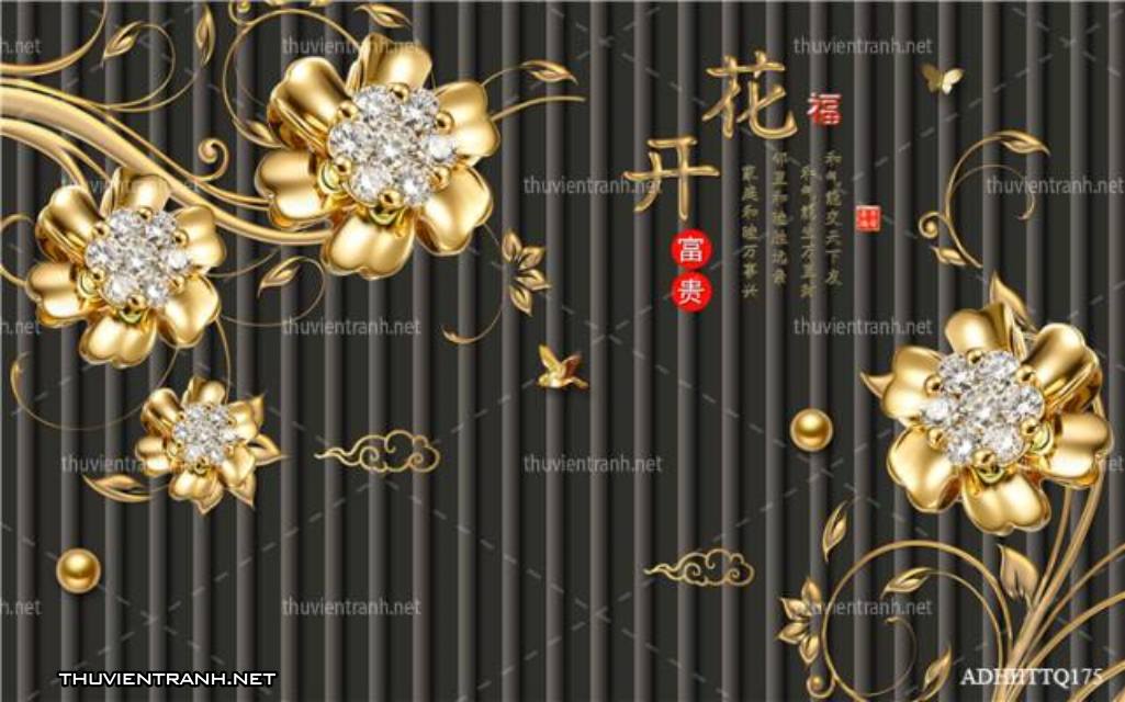 Tranh 3D nền tường phào chỉ và họa tiết trang trí thiên nhiên - Kết quả tìm kiếm tranh tường