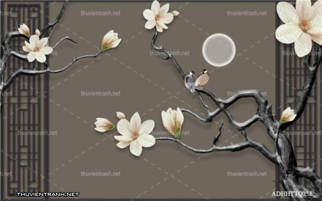  Tranh 3D nền tường phào chỉ và họa tiết trang trí thiên nhiên - Kết quả tìm kiếm tranh tường