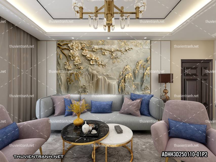 Tranh Phong Cảnh 3D giả đá cẩm thạch - Kết quả tìm kiếm tranh tường