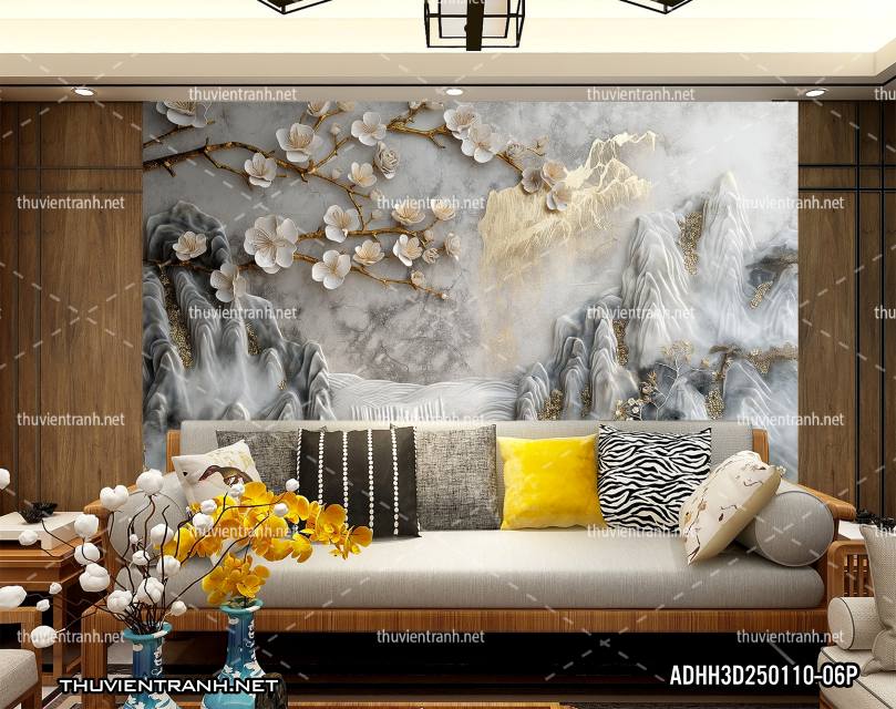 Tranh Phong Cảnh 3D giả đá cẩm thạch - Kết quả tìm kiếm tranh tường