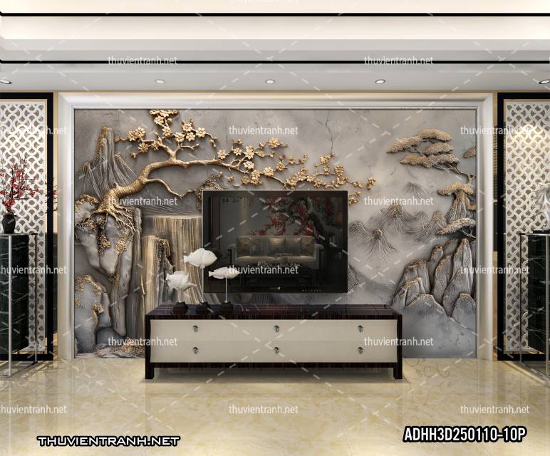 Tranh Phong Cảnh 3D giả đá cẩm thạch - Kết quả tìm kiếm tranh tường