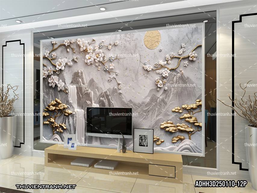 Tranh Phong Cảnh 3D giả đá cẩm thạch - Kết quả tìm kiếm tranh tường