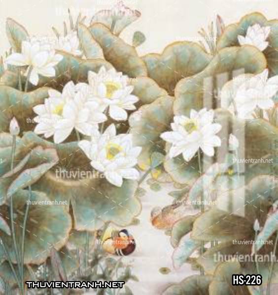 Tranh dán tường Hoa Sen - Tranh tường chất lượng cao