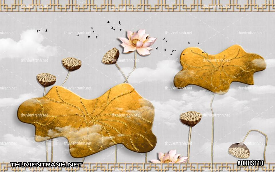 Tranh dán tường Hoa Sen 3D - Kết quả tìm kiếm tranh tường