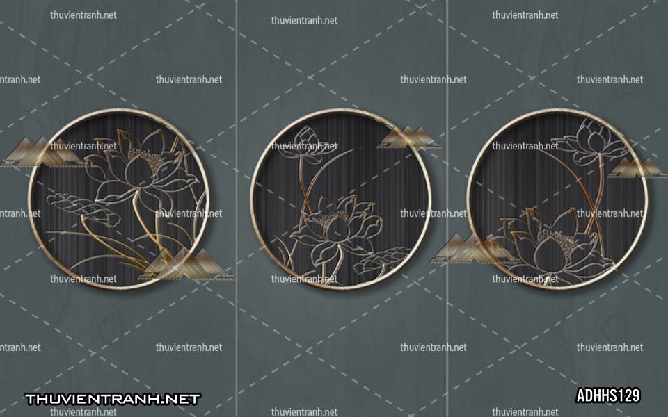 Tranh dán tường Hoa Sen 3D - Kết quả tìm kiếm tranh tường